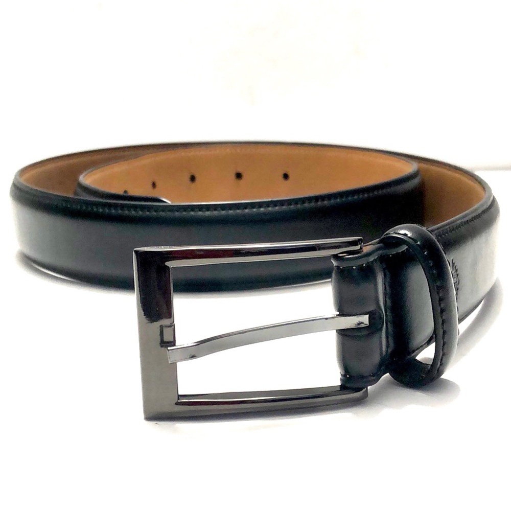 Men’s Black Dockers Coated Leather Belt size 34-36